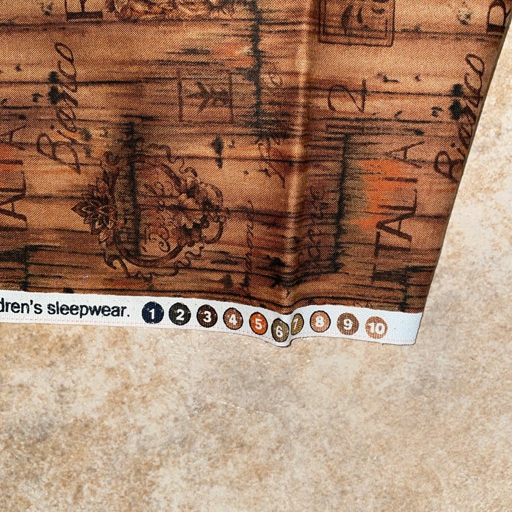 Bergen valley wine wood impression fabric. - Picture 4 of 6